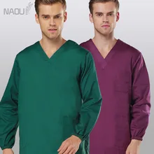 Мужской зимний костюм медика наборы Одежда для медсестер Топ Брюки Костюм медицинский уход одежда зима доктор скраб или рабочая одежда Новинка