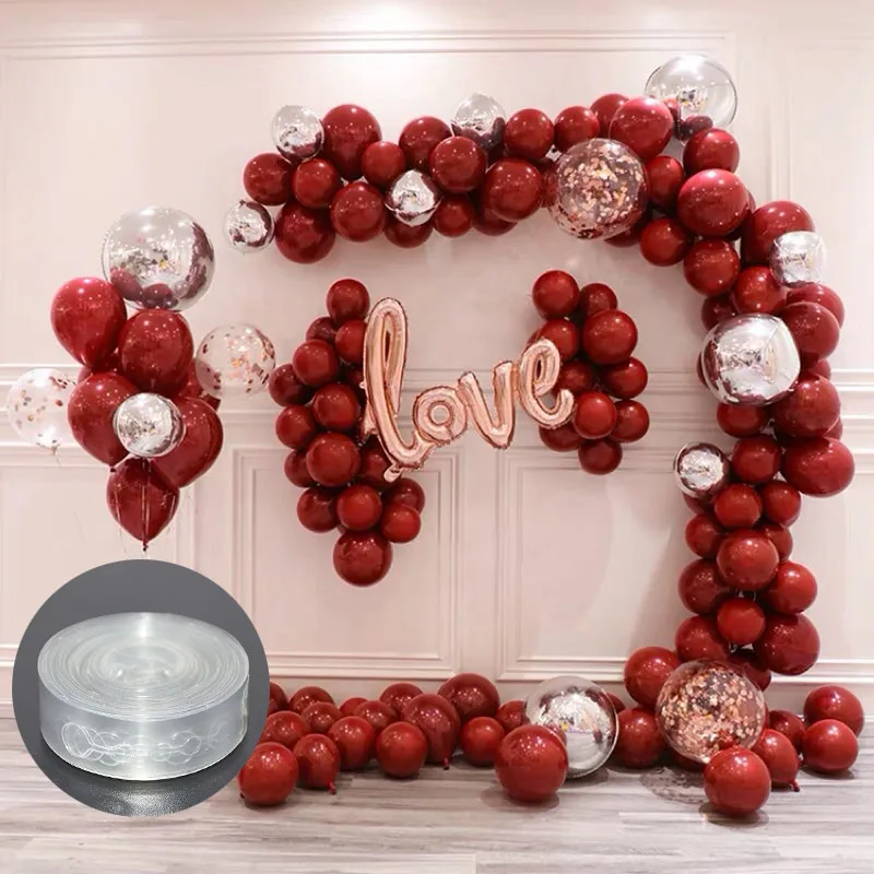 9 Styles Balloons Accessories Balloon Chain Seal Clips Balloon Glue Stick for Wedding Event Party Decor DIY Arch Building Crafts