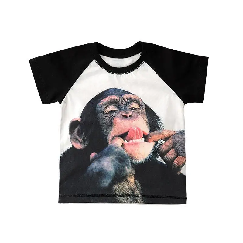 Orangemom 2017 summer children's clothing cute Gorilla style boys t