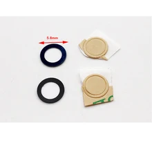 2 шт./партия, новинка для Iphone 6 7 стеклянная крышка объектива камеры запасные части с клейкой наклейкой