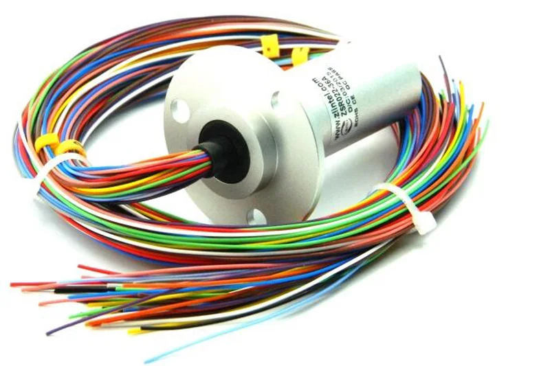 

36 Core Circuits Slip Ring Aluminum Alloy Shell Capsule Electric Conductivve Slip Ring Diameter 22mm 2A Collecting Sliprings