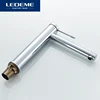 LEDEME Basin Faucets Hot and Cold Chrome Finish Brass Toilet Sink Bathroom High Faucet Water Crane Gold Basin Mixer Tap L1147 ► Photo 2/6