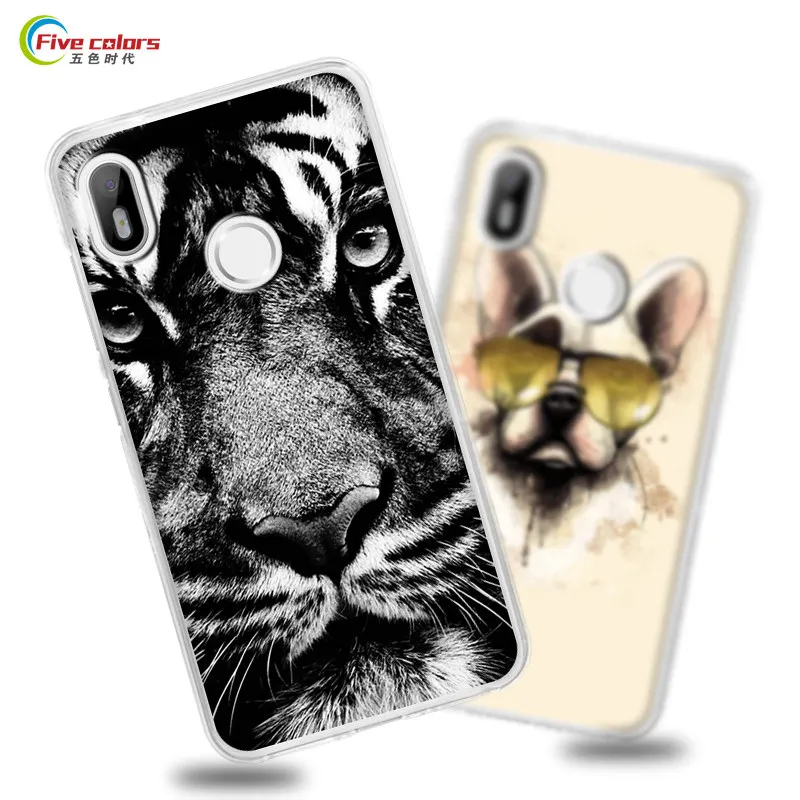 Coque BQ Aquaris C case cartoon back cover silicone Anti-knock soft tpu capas protection |