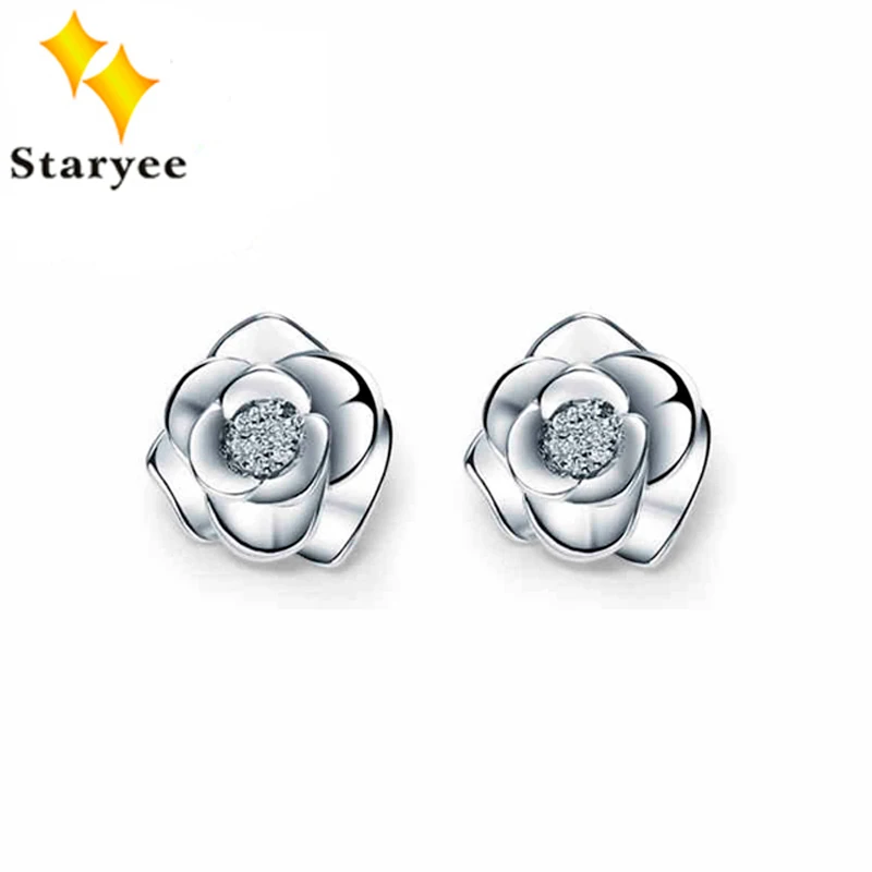 Certificado 0.3 Quilate de Un Par de Corte Brillante Redondo Verdadero 18 K Sólido Blanco Oro Moissanite Pendientes Regalo de la Fiesta de Cumpleaños