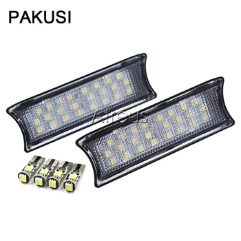 

PAKUSI Car LED Roof Lights 12V 1Set no error White SMD3528 LED Reading Lamp Bulb Kit car-styling For BMW E90 E91 E92 3-SERIES