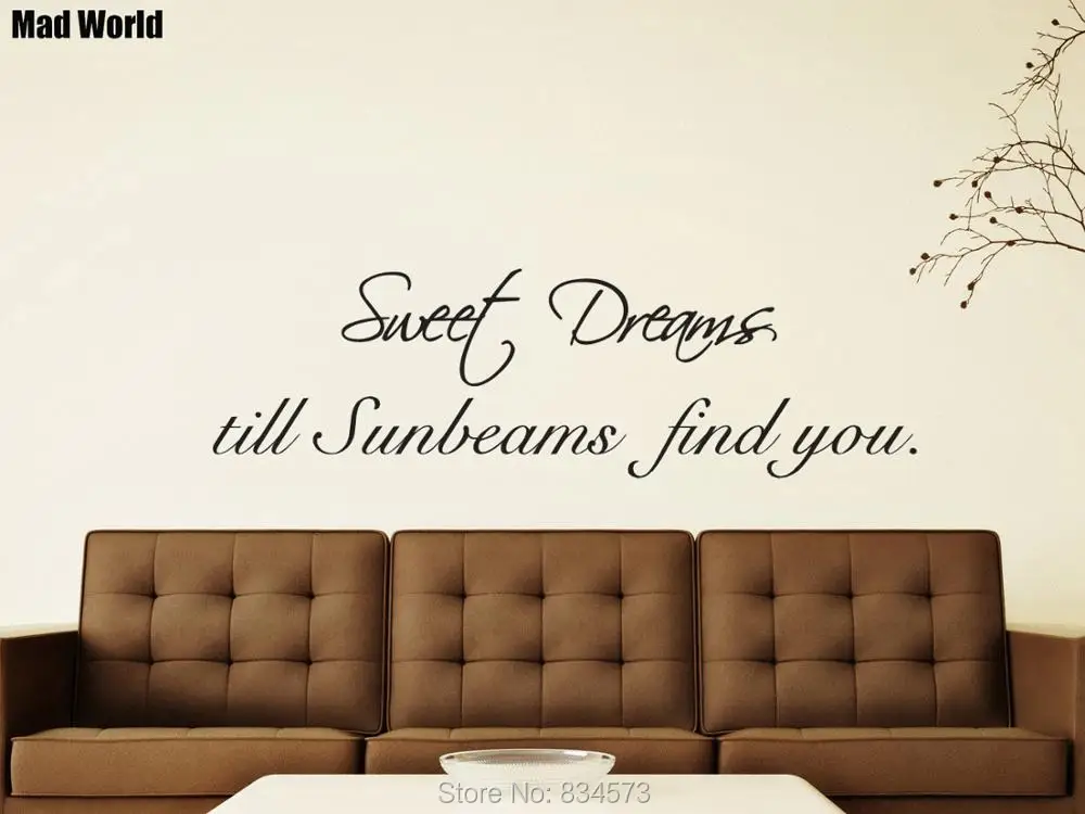 SWEET DREAMS TILL SUNBEAMS FIND BEDROOM QUOTE 56 188w 47 157w 37 124w 1
