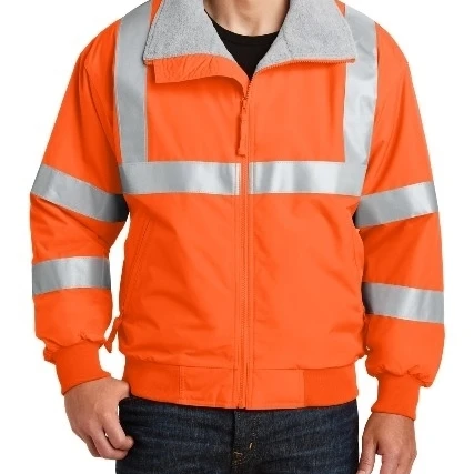 Port Authority SRJ754 Mens Enhanced Visibility Challenger Jacket with Reflective Taping Safety Orange & Reflective - Extra Large (1)