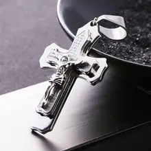 Стильный Иисус Христос цитата из Библии Титановый стальной кулон ожерелье