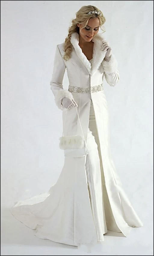 winter bride dress