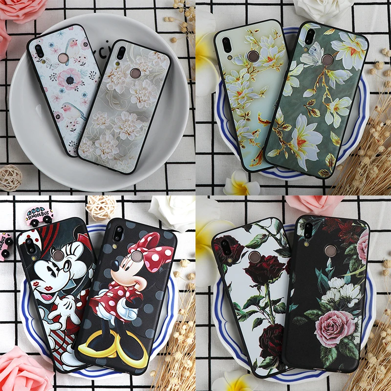 

3D Relief TPU For Huawei P8 P10 P20 P30 P Smart Plus 2019 Mate 10 20 Honor 7A Pro 8X 9 P9 Lite Mini Nova 2i 3 3i 3e Y6 2017 Case