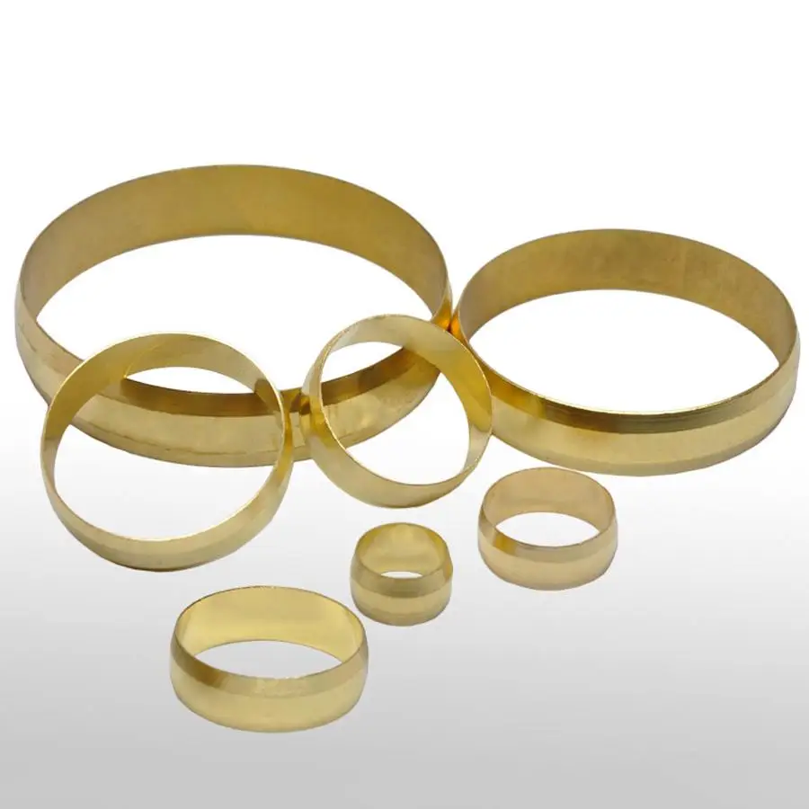 5 шт подходит 35 мм труба OD BrassFerrule кольцо для сжатия Union фитинг вода газ масло |