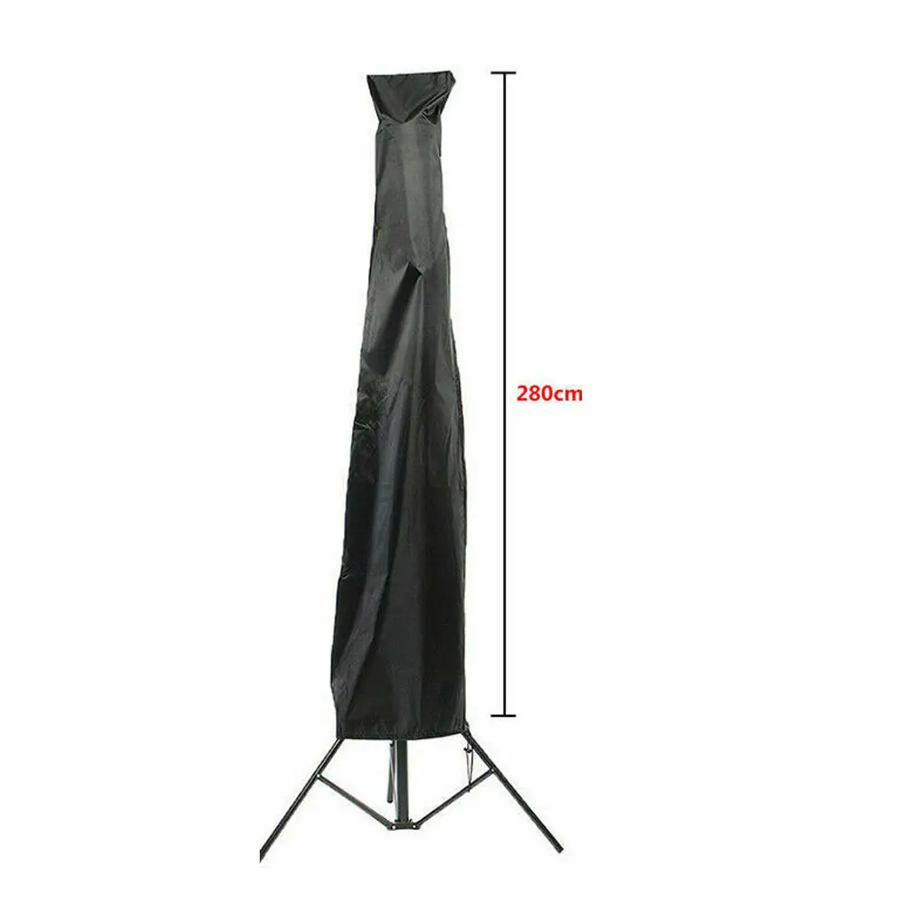 Черный цвет 280cm Banana Shape Sun Umbrella Cover Black Waterproof Oxford Cloth Umbrella Large Cover Rain Cover Accessories - Цвет: Черный цвет