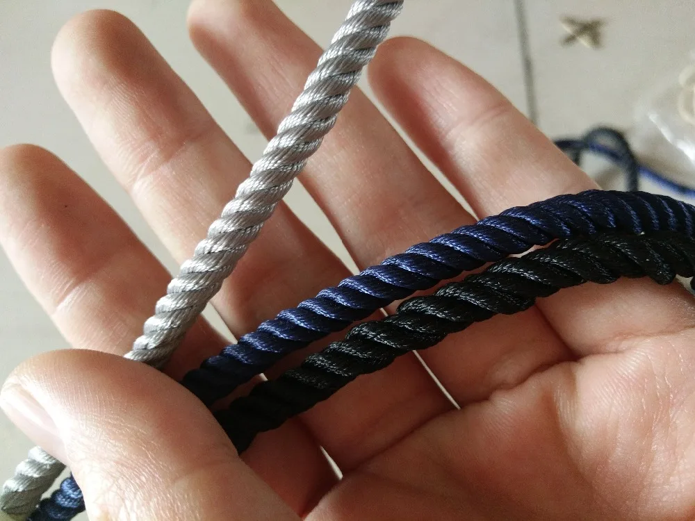 

Fahsion Handmade Nylon Rope With Anchor Bracelet 4 color can choose and Free shipping