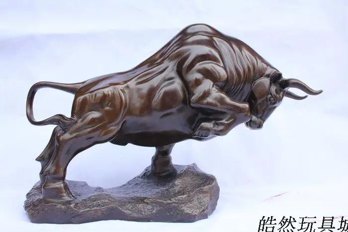 

Fuhai Boutique Opening pure bull bull markets around Wall Street cattle cattle wildroom Art Statue