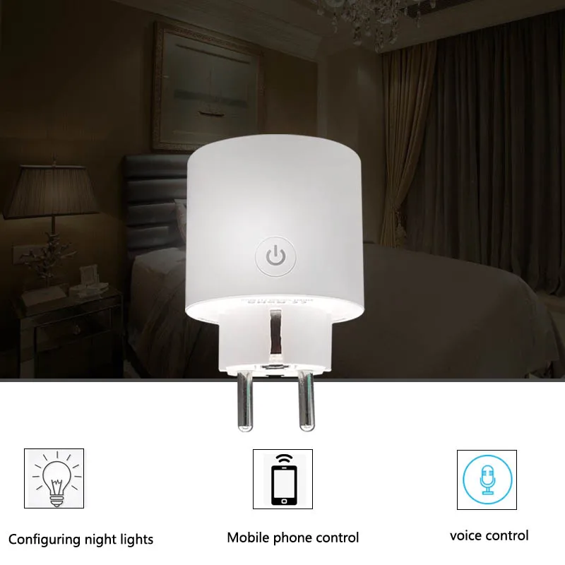 

WIFI smart plug Mini Outlet Remote Control Smart Socket with Timer Function Works with Alexa Echo & Google Assistant