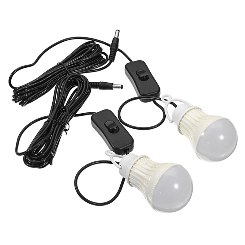 

Newly 3W Solar Power Panel Generator with 2 LED Lamps USB Charger Outdoor Garden BF88