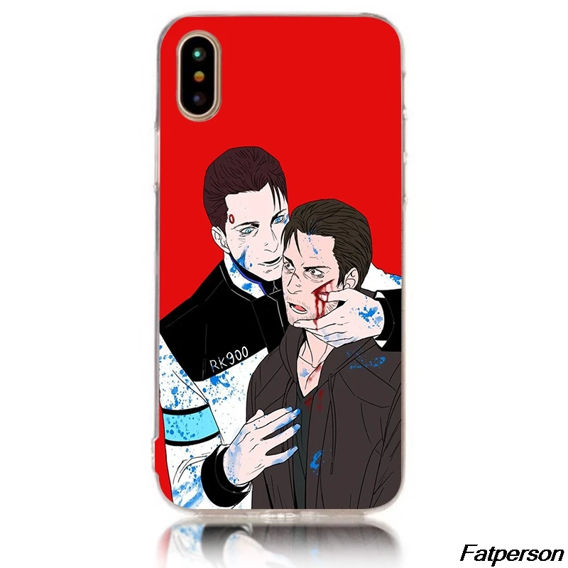 Твердый прозрачный чехол для телефона Detroit Become Apple iPhone X 8 8plus 7 7plus 6 6s plus 5 5s 5c se