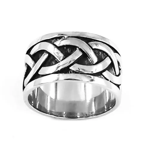 

Wholesale Celtic Knot Biker Ring Stainless Steel Jewelry Punk Claddagh Style Fashion Motor Biker Ring Men Women Ring SWR0543