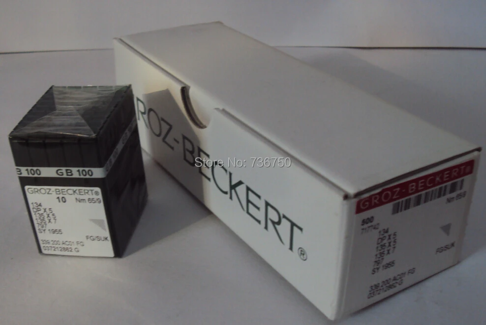 100% оригинальные немецкие швейные иглы Groz Beckert DPX5 нм 65/9 GB 135X5 / 134 135X7/ 500 упаковка игл