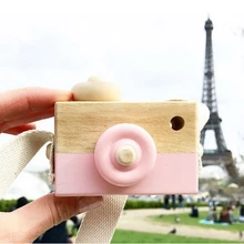 Мини Милая деревянная камера игрушки Детские Косплей Реквизит фотография детская игрушка декор комнаты детские развивающие игрушки подарки на день рождения