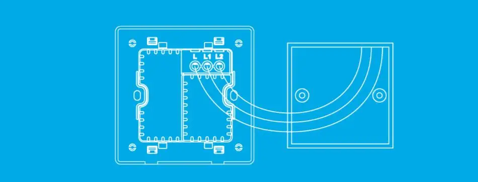 Светильник для умного дома Aqara Mijia с одной проволокой ZigBee, беспроводной ключ, настенный выключатель через приложение для смартфона