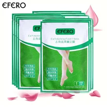 EFERO 7 пар = 14 шт. маска для пилинга ступней Детские маски для ног Крем для ног удаляет омертвевшую кожу кутикулы пятки отшелушивающие носки для педикюра