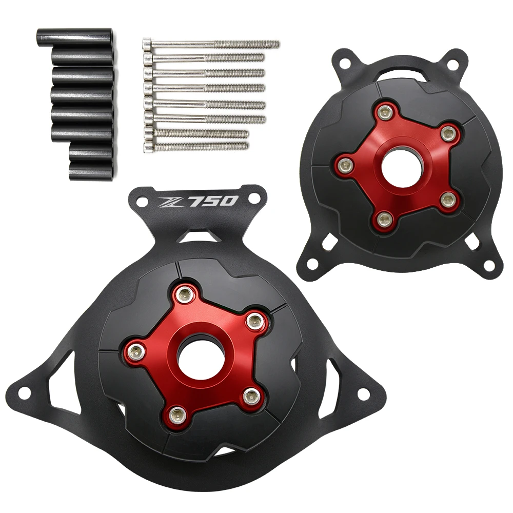 For Kawasaki Z750 2008 09 10 11 12 2013 14 15 16 Z750 LOGO Motorcycle Engine Stator Cover Guard Protection Frame Slide Protector