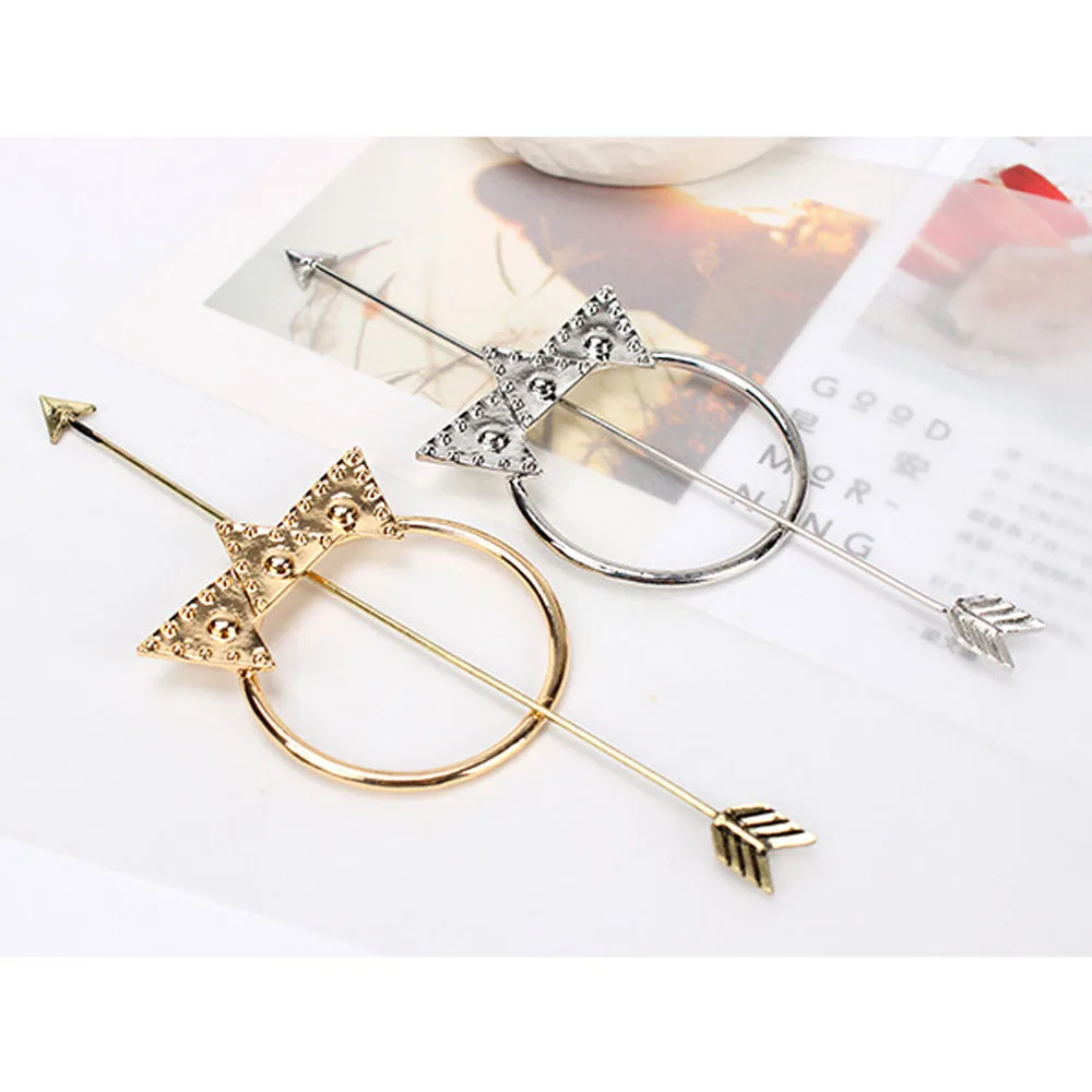 

1PC Fashion Women Metal Circle Style Hair Stick Hair Chopsticks Hairpin Chignon Barrettes Hair Accessories