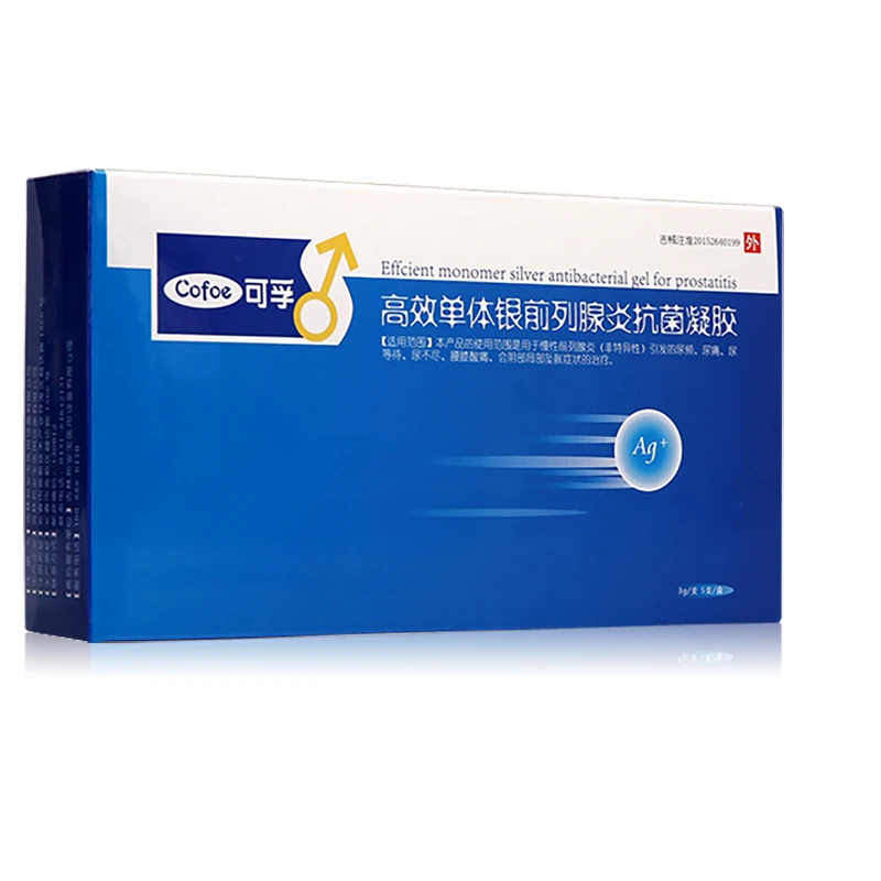 Koop Cofoe Efficiënte Monomeer Zilveren Prostatitis Antibacteriële Gel Cure Chronische Prostatitis Andrologie Urineren 5 Dozen Voor Man