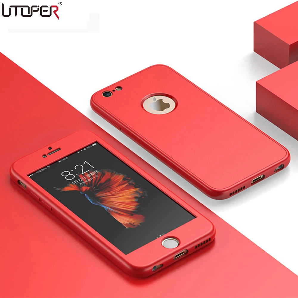 Coque For iphone 6 7 Case Silicone Case Cover For iphone 6 7 plus Case Luxury 360 Degree Full Red Cover Fundas iphone 6 7 Cover Coque For iphone 6 7 Case Silicone Case Cover For iphone 6 7 plus Case Luxury 360 Degree Full Red Cover Fundas iphone 6 7 Cover