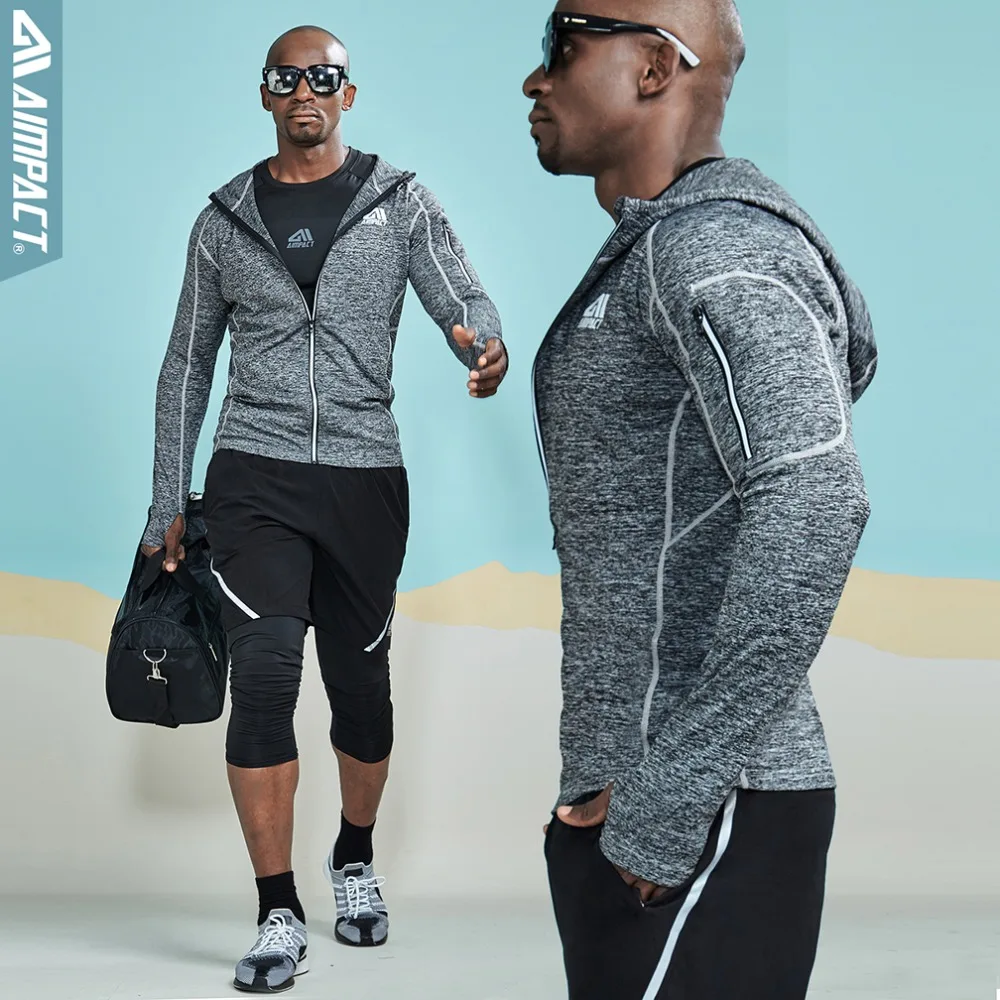 AIMPACT Sporty Compression Jackets Crossfit Fitness Long Sleeve Shirts Training Gymi Running Reflective Sportwears AM4027 (42)