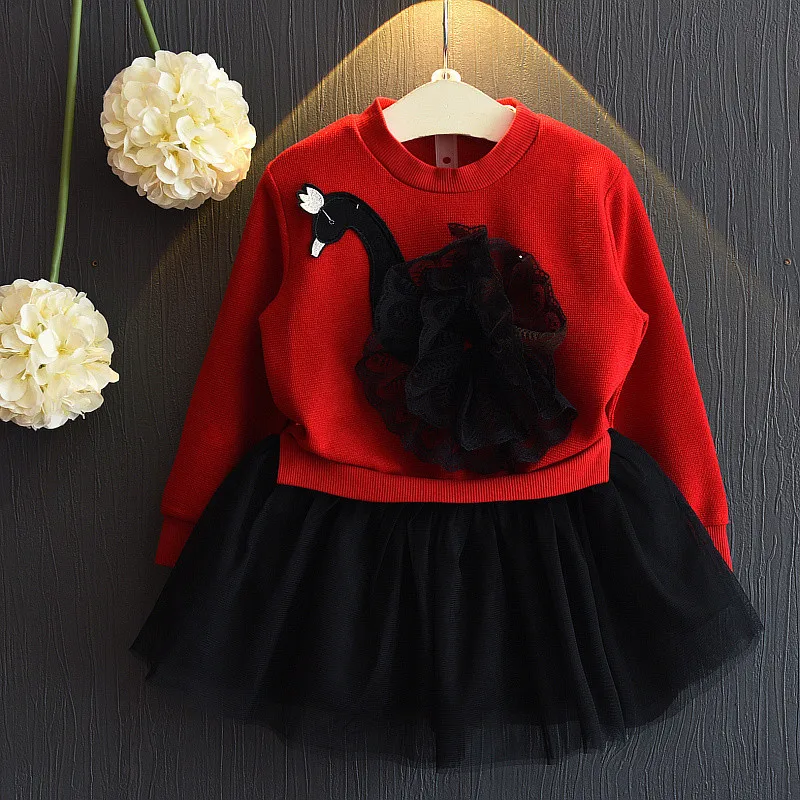 Girls Lace font b Dress b font 2016 Winter Autumn Kids font b Dresses b font