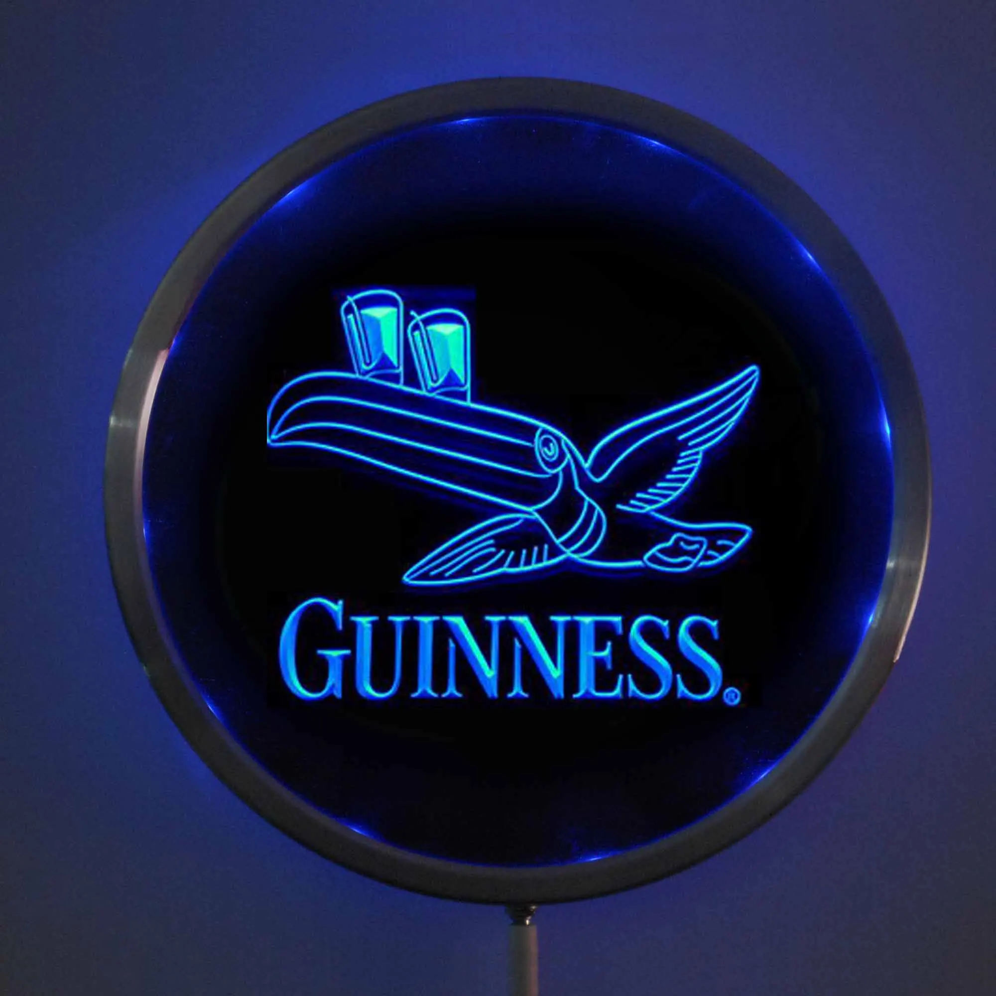 Светодиодные неоновые круглые вывески с надписью Guinness Toucan 25 см/10 дюймов барная