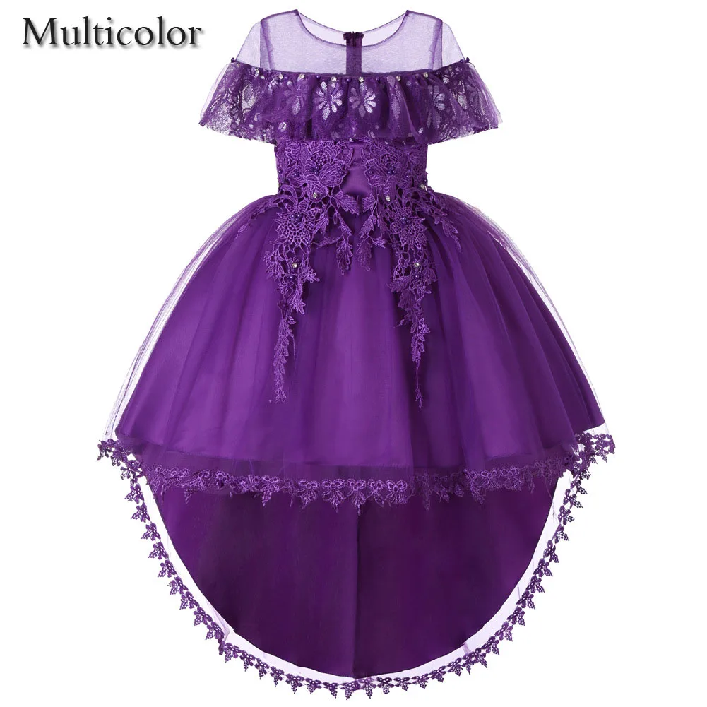

New High Quality Bridesmaid Kids Baby Dress For Girls Children Wedding Girl Party Pageant Dresses Princess Elegant 3 10 12 Year