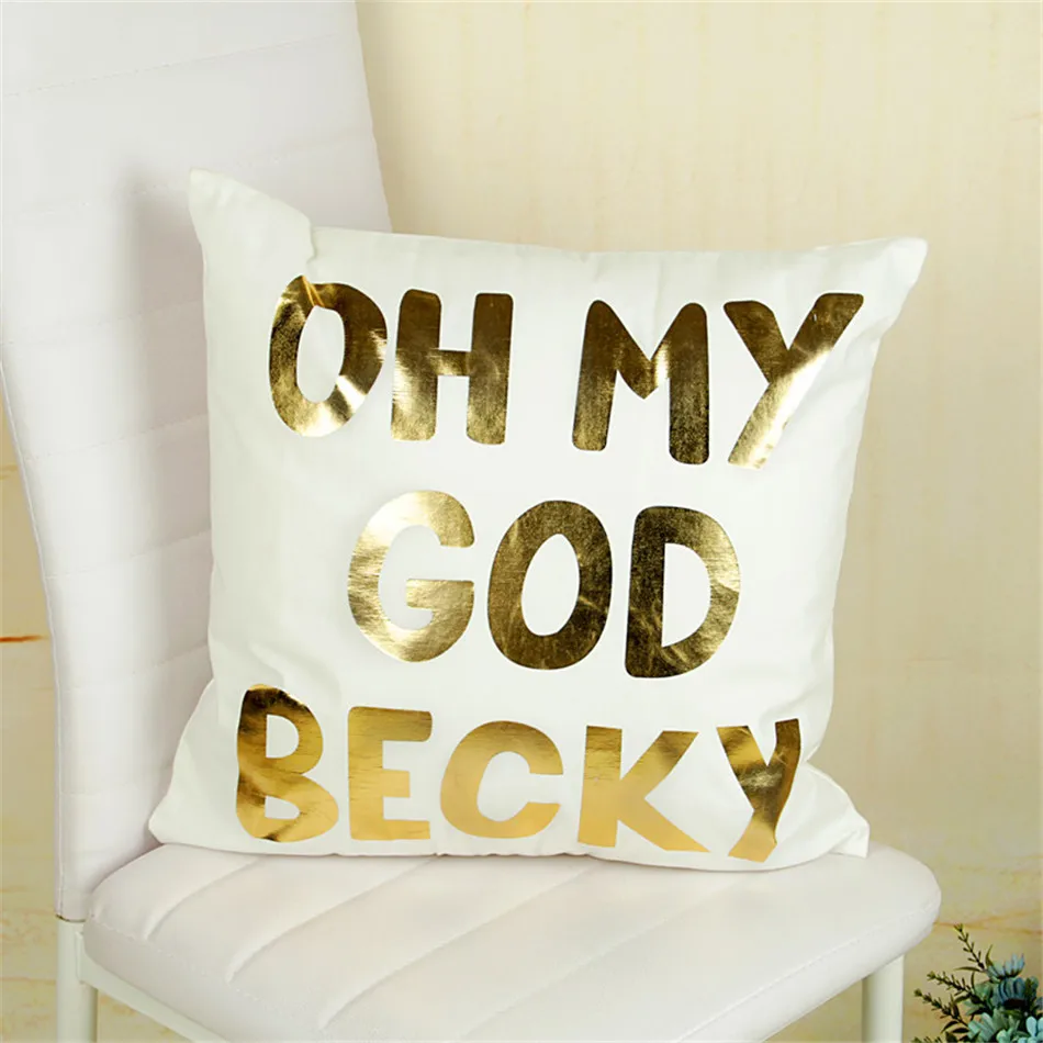 Bling Sequin Bronzing Pillowcase Cotton Pillows Case Cover Pillow Art Stripe Lips Black White Gold Bedroom Home Decorative (6)