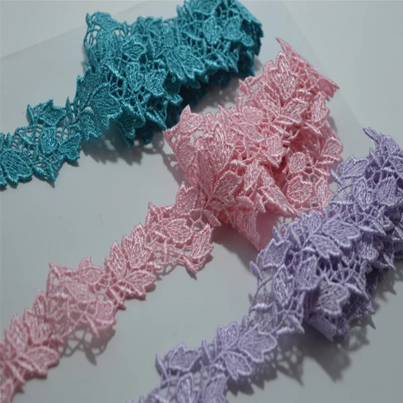 pink lace trim