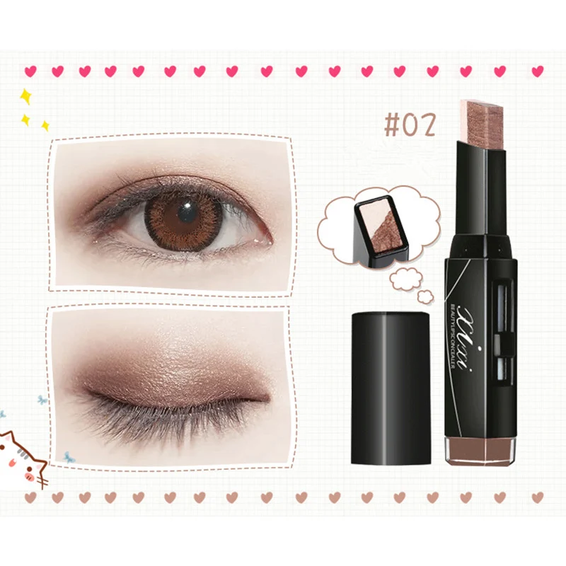 

Eyeshadow Pencil Matte Waterproof Makeup Eye Shadow Beauty Korean Style Two Tone Gradual Change Comestic Eyeshadow Stick 6
