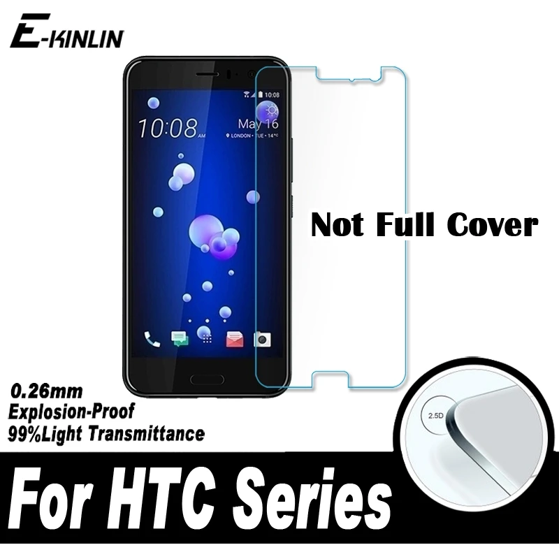 

2.5D Screen Protector Protective Glass Film For HTC U19e U11 U12 Life U Ultra 10 evo Desire 12s 12 19s 19 Plus Tempered Glass