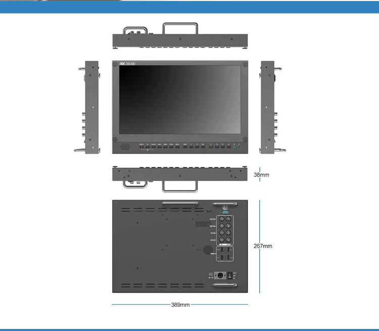 Lilliput BM150-12G 15," 3840*2160 12G SDI 4K монитор для трансляции 4K HDMI TALLY для камеры, 12G-SDI одноканальный