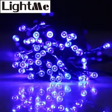 Colorful 15m 100 LEDs Solar String Light IP65 Water Resistant Christmas Props Xmas Tree New Year Decors Festival Supplies