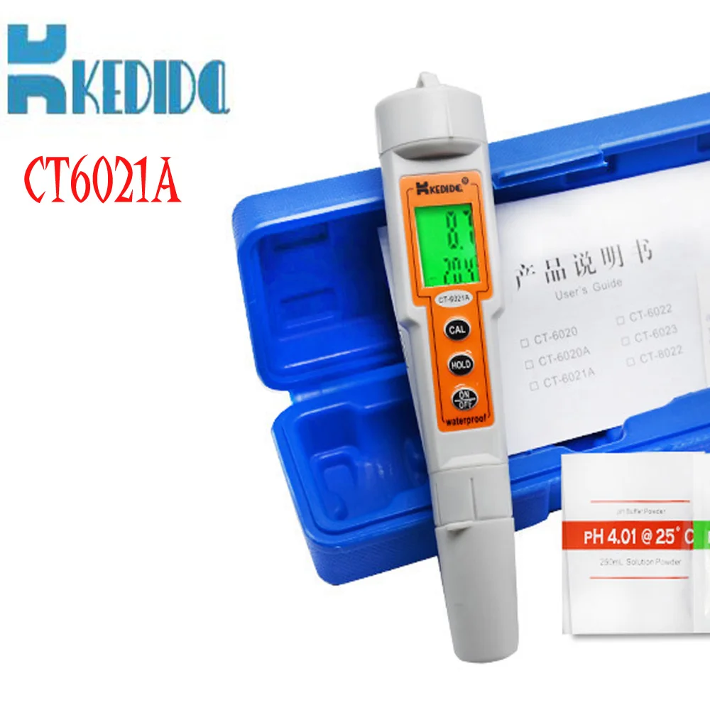 CT6021A handheld ph meter ,portable ph tester pen Aquarium fish tank pH