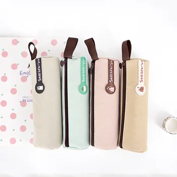 

1pcs 17927 Creative Creative Stationery Japanese Cylinder Pencil Student Large-capacity Suede Leather Stationery