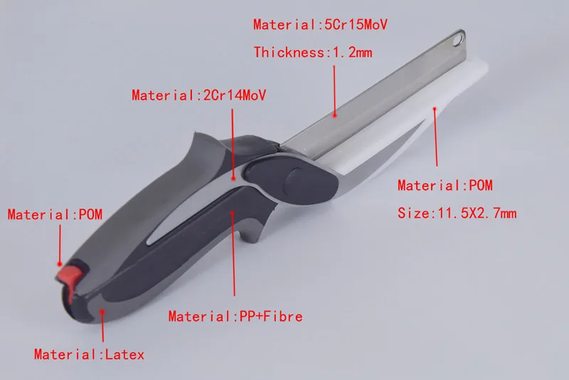 2 в 1 съемные Многофункциональные кухонные ножницы резак нож из нержавеющей стали кухонные ножи мясо картофель сыр, овощи