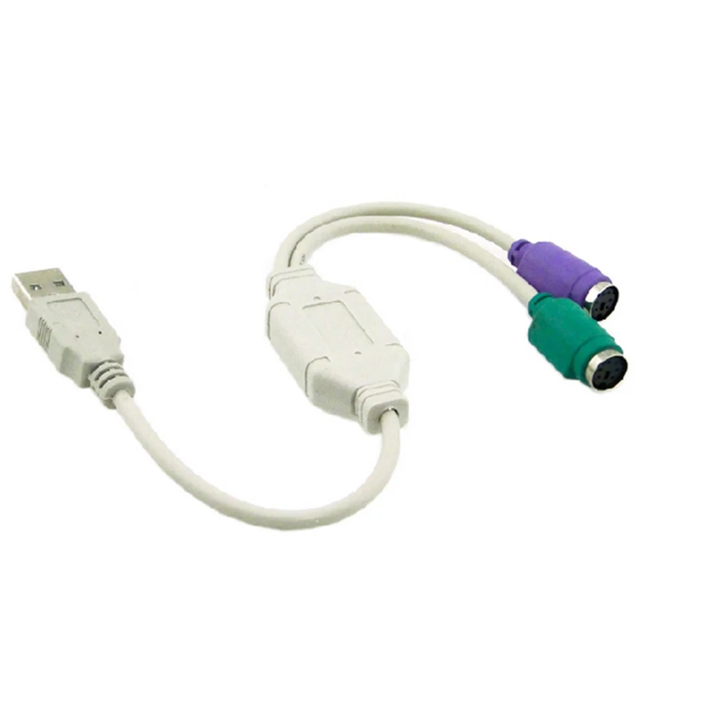 

10CM USB TO PS/2 PS2 head Cable Adapter Converter for Mouse keyboard