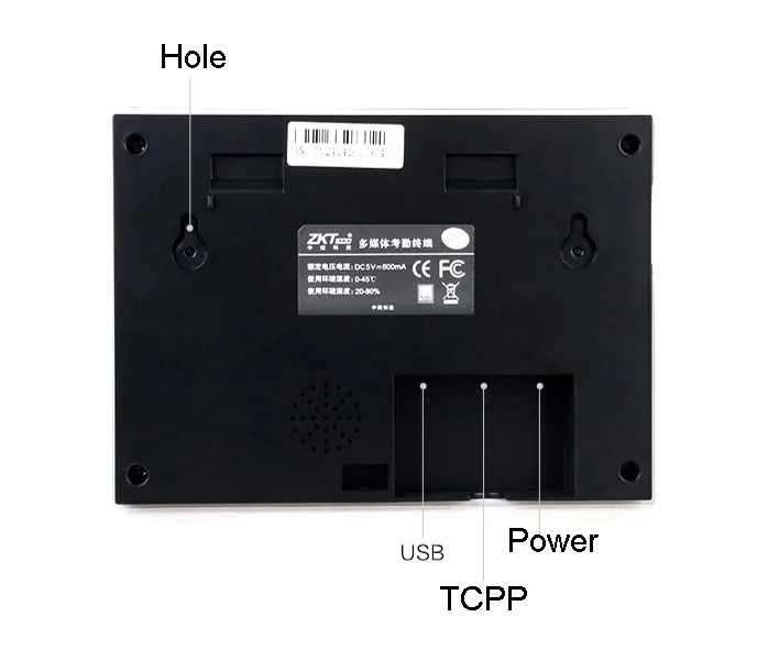 ZK U100 mutil язык TCP/IP пальцев часы с бесплатным программным обеспечением посещаемости сотрудников терминала фингерпринта