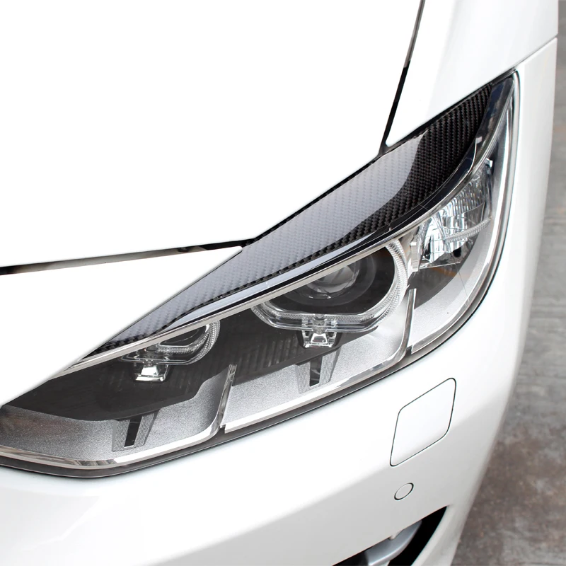 

Carbon Fiber Car Headlights Eyebrows Eyelids Trim Strips Front Headlamp Eyebrows for BMW 3 series F30 320i 325i 316i accessories