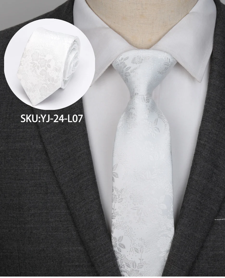 Мужской модный жаккардовый галстук Цветочные Галстуки из полиэстера для мужчин s обтягивающий Повседневный галстук-бабочка для свадьбы подарок рубашка с галстуком Аксессуары для галстуков