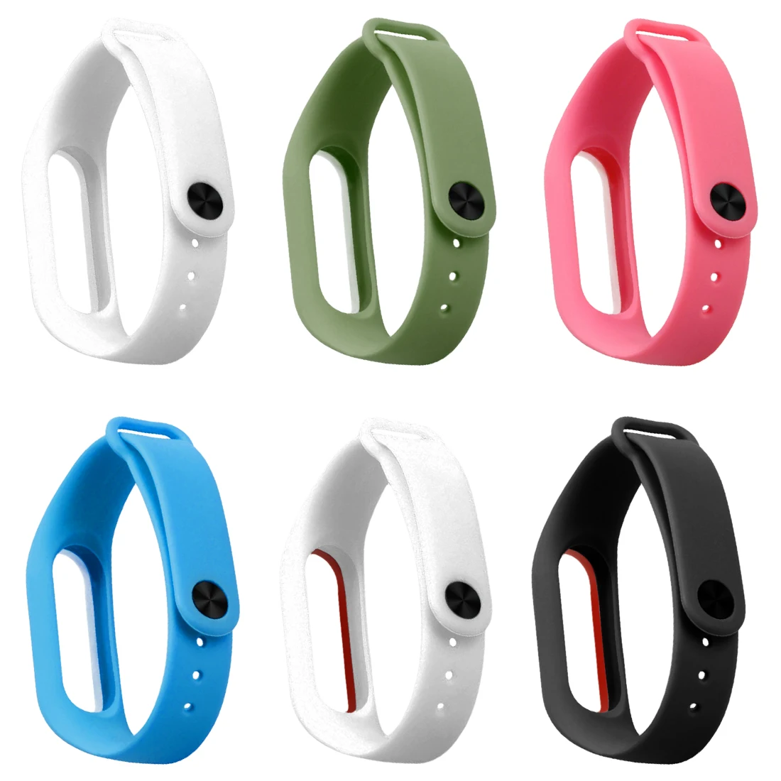 

Double Color Mi Band 2 Accessories Pulseira Miband 2 Strap Replacement Silicone Wriststrap For Xiaomi Mi2 Smart Bracelet