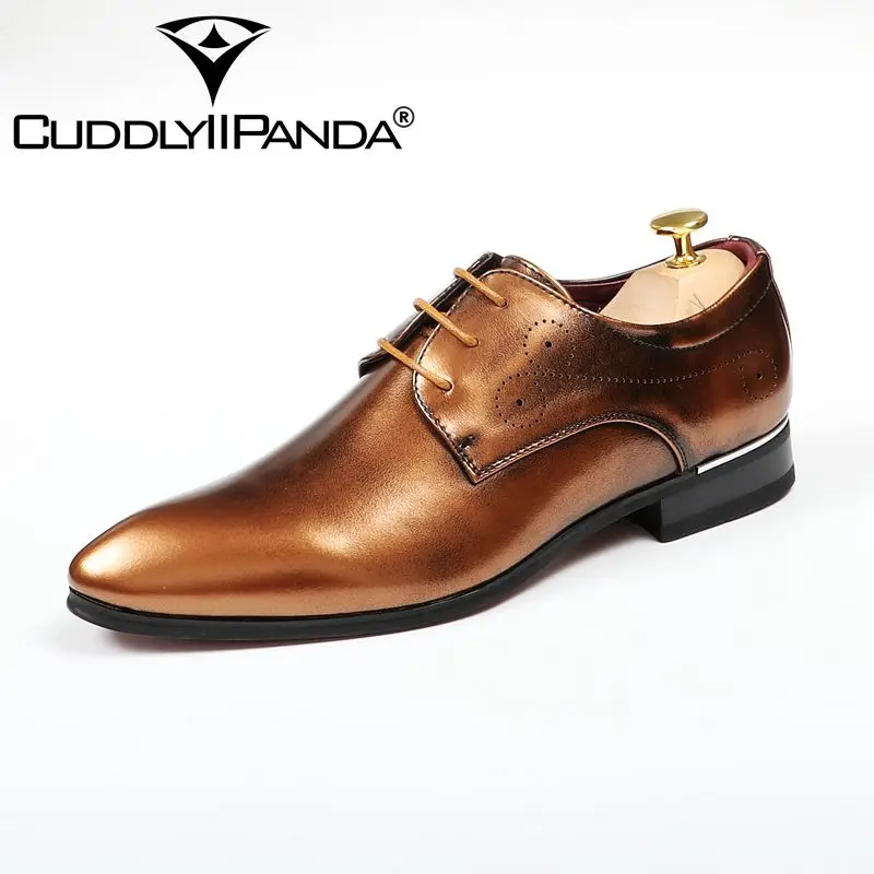 

CUDDLYIIPANDA 2018 New Arrival Men Fashion Sneakers Spring Summer Autumn Men Derby Shoes Men Breathable British Style Wedding