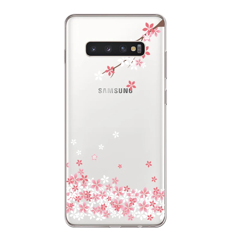 Ciciber Вишневое дерево для samsung Galaxy S9 S10 S8 S10+ плюс S10e крышка чехол для телефона из мягкого ТПУ с рисунком Чехлы для S7 S5 S6 Edge mini Fundas Coque - Цвет: WM05314